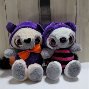 Dan Dee Plush Lemurs in Halloween Costumes